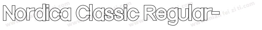 Nordica Classic Regular字体转换